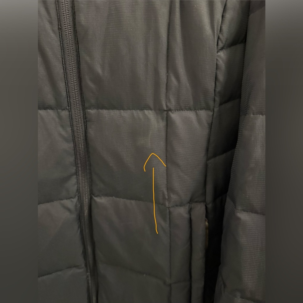 Columbia | Navy Puffer Hooded Jacket Omni Heat 700 fill Duck Down and Feathers - Picture 13 of 15